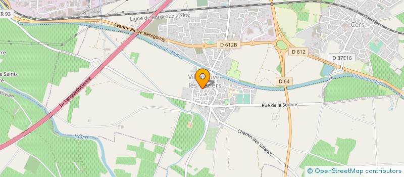 localisation de l'entreprise MADAME ELISE SAUER  VILLENEUVE-LES-BEZIERS