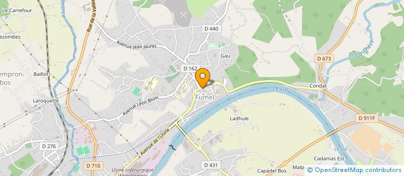 localisation de l'entreprise MADAME ELISE SEBASTIAN  FUMEL