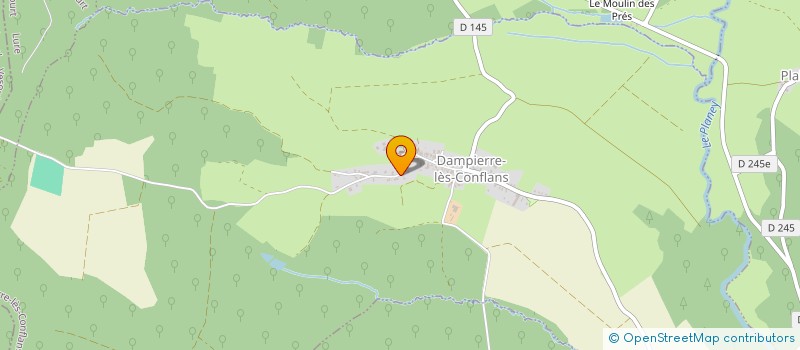 localisation de l'entreprise MADAME ELISE SEBILLE  DAMPIERRE-LES-CONFLANS