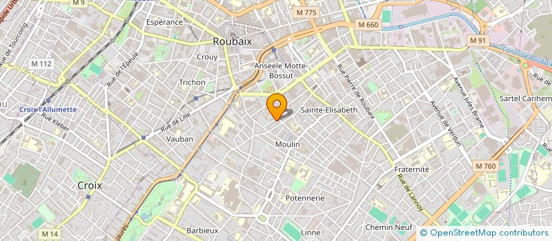 localisation de l'entreprise MADAME ELISE SENECHAL  ROUBAIX