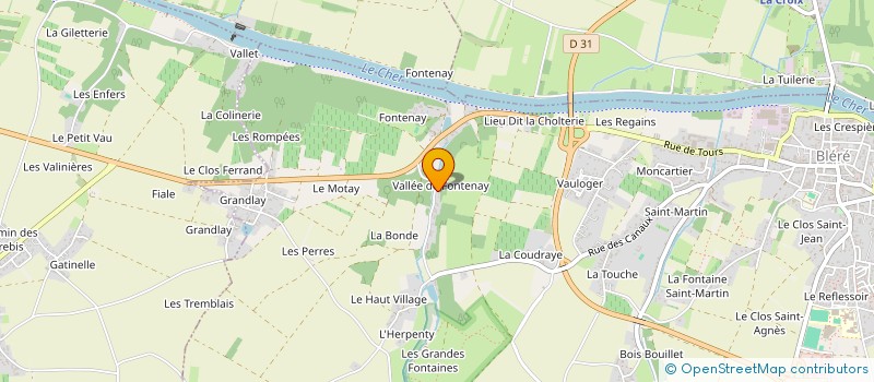 localisation de l'entreprise MADAME ELISE SUAUD  BLERE