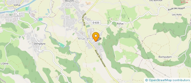 localisation de l'entreprise MADAME ELISE TADDEI  ARSAC-EN-VELAY