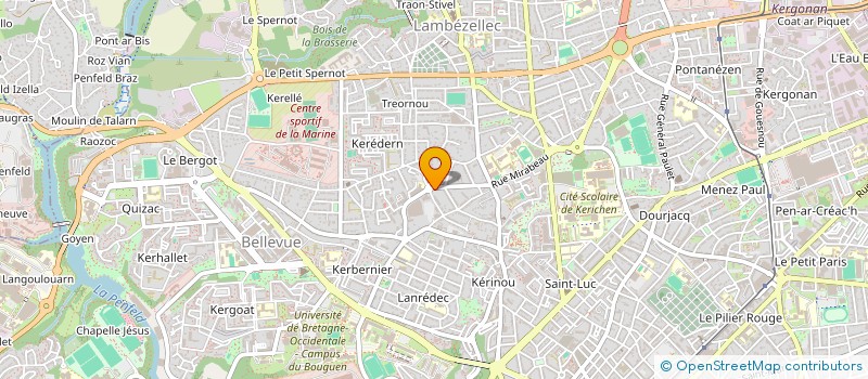 localisation de l'entreprise MADAME ELISE TANGUY à BREST
