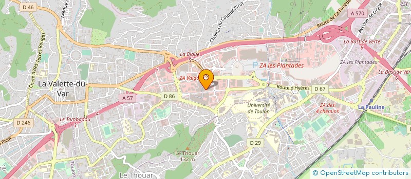 localisation de l'entreprise MADAME ELISE TEILLON à LA VALETTE-DU-VAR