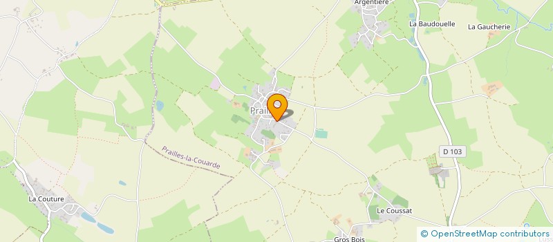 localisation de l'entreprise MADAME ELISE THEBAULT  PRAILLES-LA COUARDE