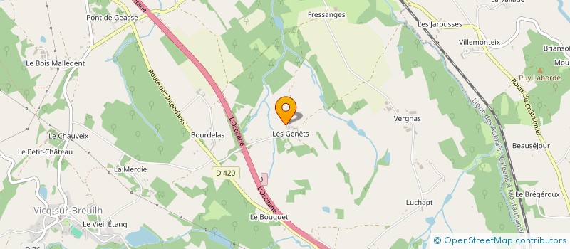 localisation de l'entreprise MADAME ELISE TISSIER à VICQ-SUR-BREUILH