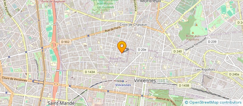 localisation de l'entreprise MADAME ELISE TOUBLANC à MONTREUIL