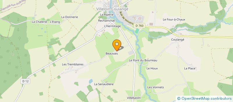 localisation de l'entreprise MADAME ELISE TOUZALIN  VILLELOIN-COULANGE