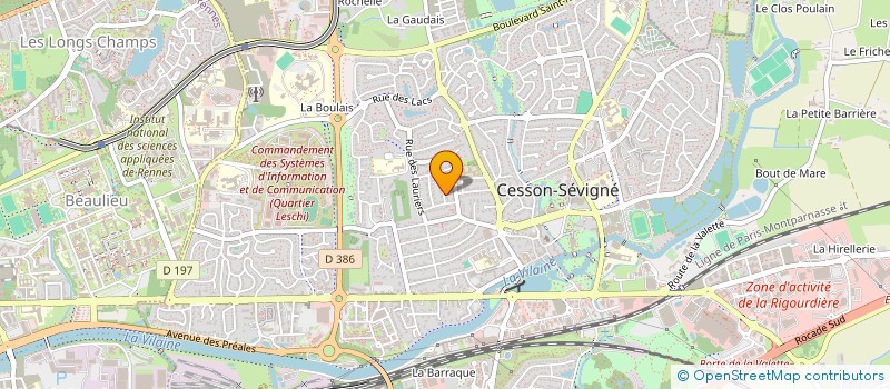 localisation de l'entreprise MADAME ELISE TRICON  CESSON-SEVIGNE