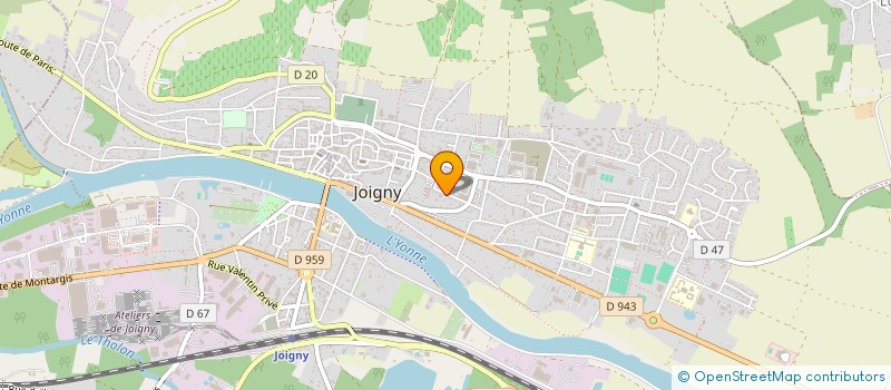 localisation de l'entreprise MADAME ELISE VANCAEYZEELE  JOIGNY