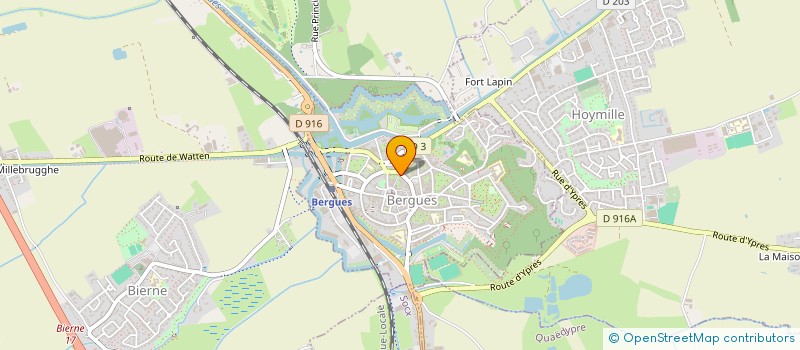 localisation de l'entreprise MADAME ELISE VANDERMARLIERE  BERGUES