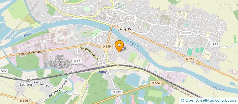 localisation de l'entreprise MADAME ELISE VIEUGUE  JOIGNY