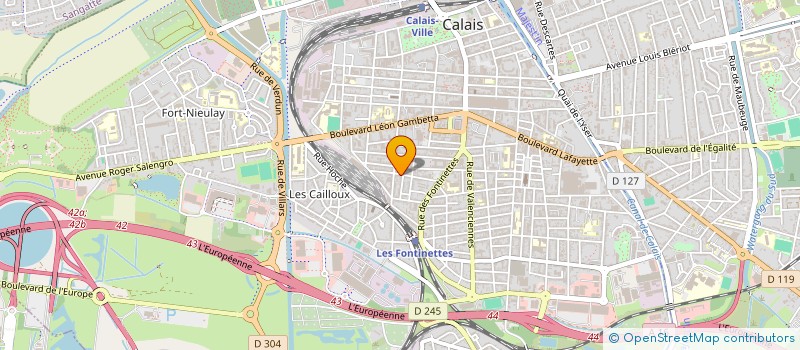 localisation de l'entreprise MADAME ELISE WADOUX  CALAIS