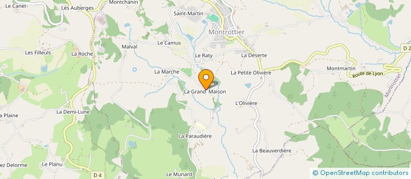 localisation de l'entreprise MADAME ELISE WAGNER  MONTROTTIER