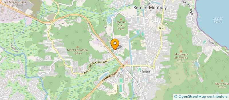 localisation de l'entreprise MADAME ELISLANE JESUS AMADOR  REMIRE-MONTJOLY