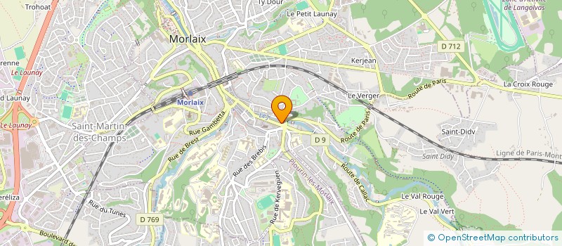 localisation de l'entreprise MADAME ELISSON COSTA KRAUZER DA SILVA  MORLAIX