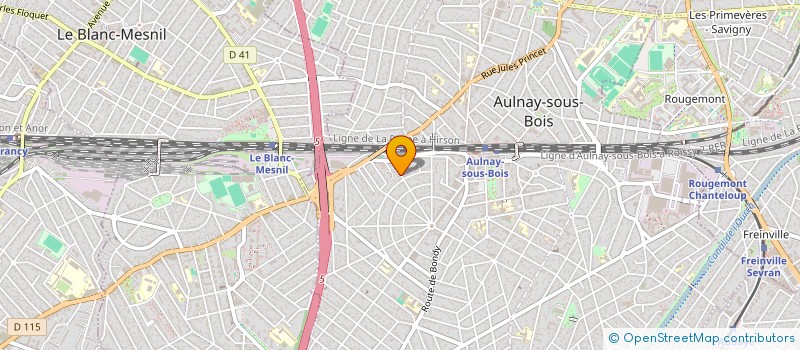 localisation de l'entreprise MADAME ELISSYA UREYIL à AULNAY-SOUS-BOIS