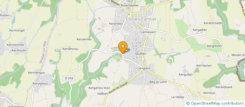 localisation de l'entreprise MADAME ELIZA LE NOC  CLOHARS-CARNOET