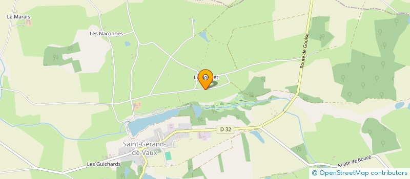 localisation de l'entreprise MADAME ELIZA MOUATE  SAINT-GERAND-DE-VAUX