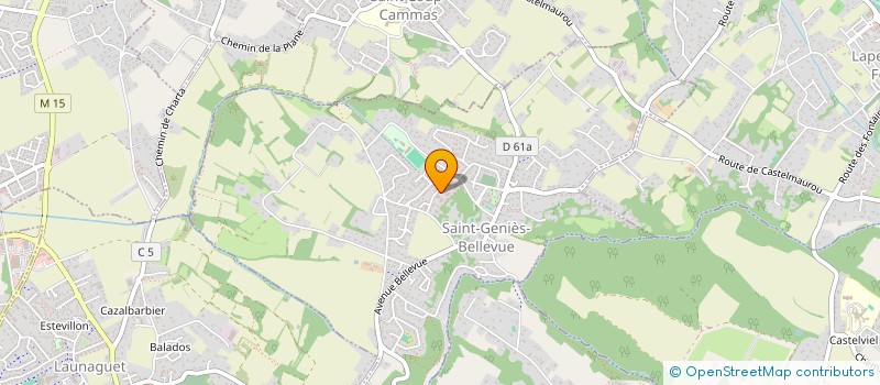 localisation de l'entreprise MADAME ELIZA PAYET  SAINT-GENIES-BELLEVUE