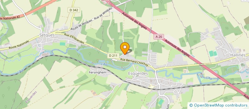 localisation de l'entreprise MADAME ELIZA THEVENIN  ESQUERDES