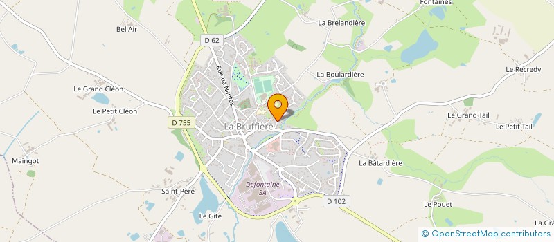 localisation de l'entreprise MADAME ELIZABETE DE AMORIM OLIVEIRA  LA BRUFFIERE