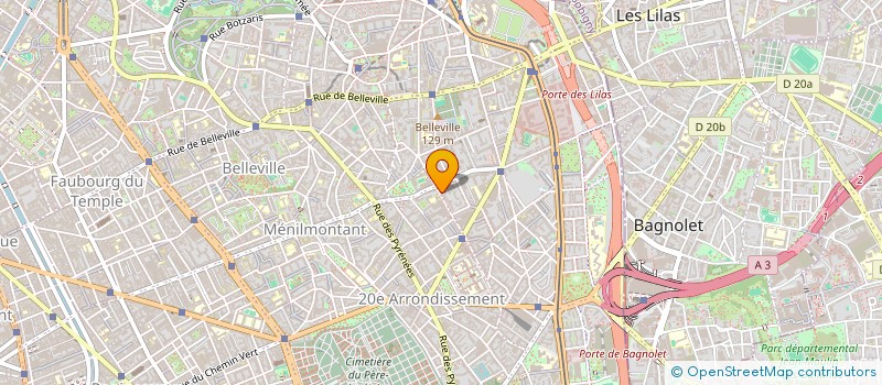 localisation de l'entreprise MADAME ELIZABETE FERREIRA CRUZ  PARIS