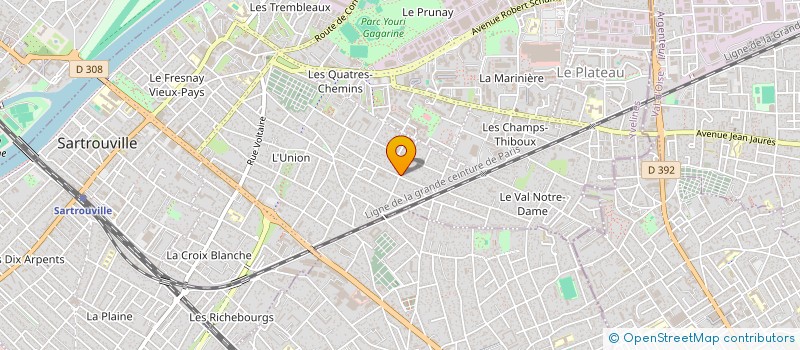 localisation de l'entreprise MADAME ELIZABETE MACEDO  SARTROUVILLE