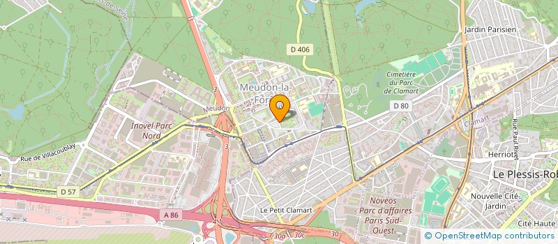 localisation de l'entreprise MADAME ELIZABETE PINTO AMORIM RODRIGUES  MEUDON