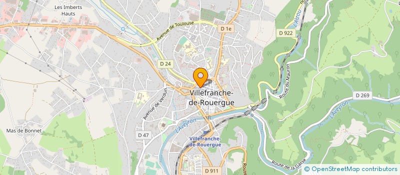 localisation de l'entreprise MADAME ELIZABETH ANSELIN à VILLEFRANCHE-DE-ROUERGUE