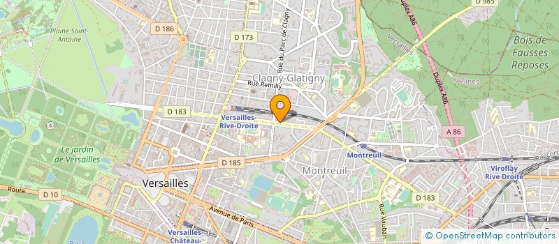 localisation de l'entreprise MADAME ELIZABETH AZAN à VERSAILLES