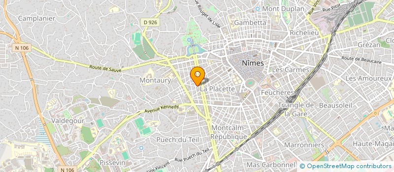 localisation de l'entreprise MADAME ELIZABETH BEAUCAMP  NIMES