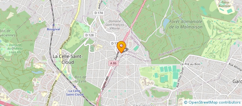 localisation de l'entreprise MADAME ELIZABETH BECOUARN  LA CELLE-SAINT-CLOUD