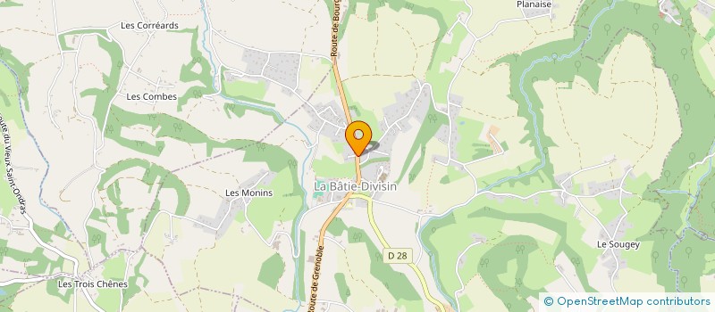 localisation de l'entreprise MADAME ELIZABETH BLANDEAU  LES ABRETS EN DAUPHINE