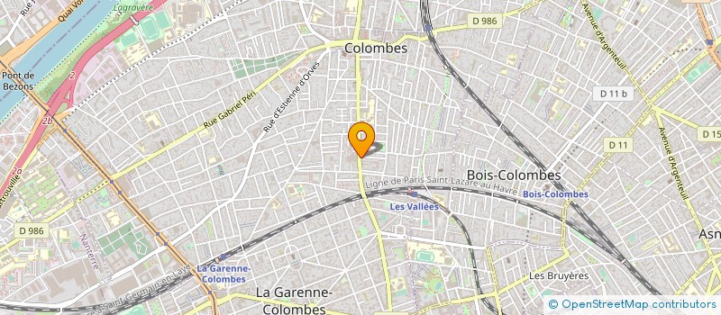 localisation de l'entreprise MADAME ELIZABETH CASTET  COLOMBES