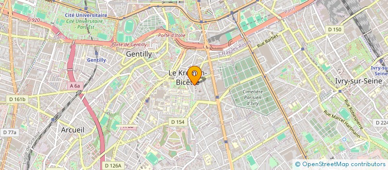 localisation de l'entreprise MADAME ELIZABETH COTTIN  LE KREMLIN-BICETRE