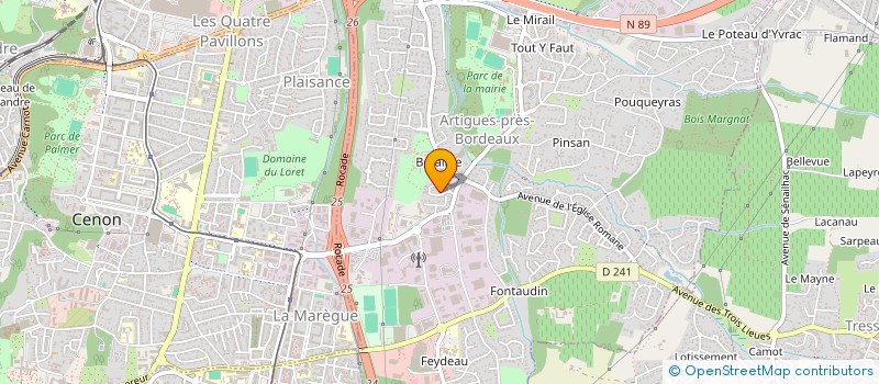 localisation de l'entreprise MADAME ELIZABETH DISNEY  ARTIGUES-PRES-BORDEAUX