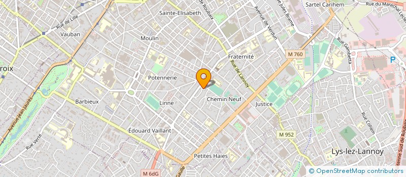 localisation de l'entreprise MADAME ELIZABETH FERNANDES TORRES  ROUBAIX