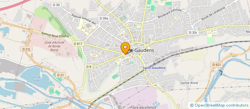 localisation de l'entreprise MADAME ELIZABETH GASC à SAINT-GAUDENS