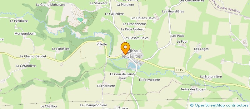 localisation de l'entreprise MADAME ELIZABETH HILL  SAINT-PAUL-LE-GAULTIER