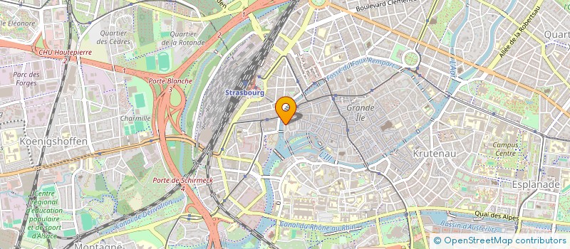 localisation de l'entreprise MADAME ELIZABETH HOLLEVILLE à STRASBOURG