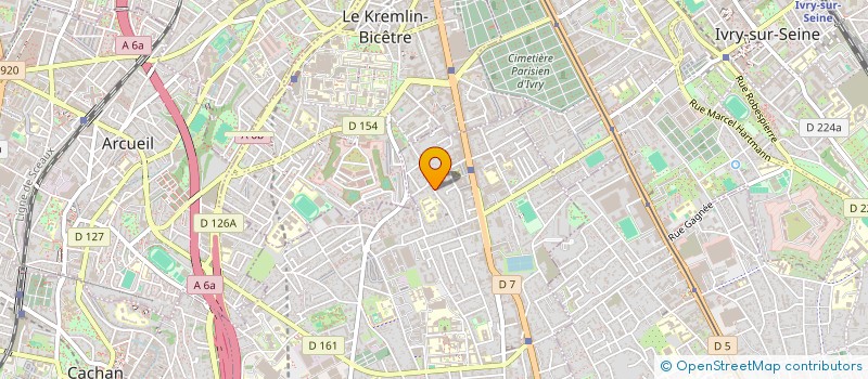 localisation de l'entreprise MADAME ELIZABETH HORNSHUH  VILLEJUIF