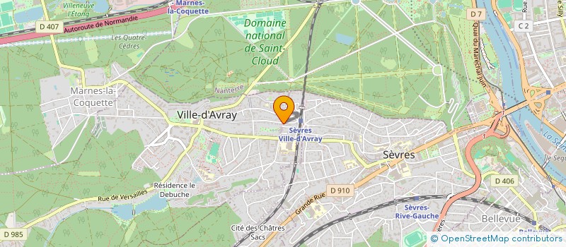 localisation de l'entreprise MADAME ELIZABETH LACASSE à SEVRES