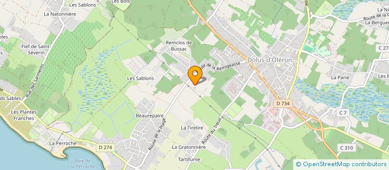 localisation de l'entreprise MADAME ELIZABETH LAPLANTE à DOLUS-D'OLERON