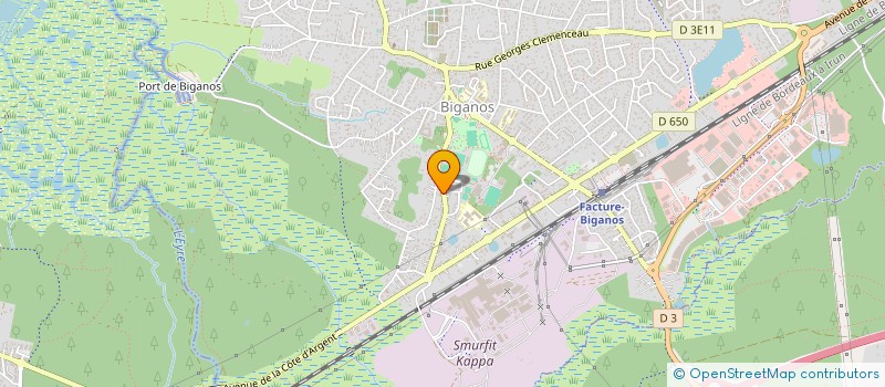 localisation de l'entreprise MADAME ELIZABETH LARRERE  BIGANOS