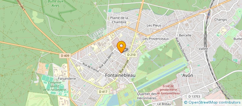 localisation de l'entreprise MADAME ELIZABETH LE MAIRE à FONTAINEBLEAU