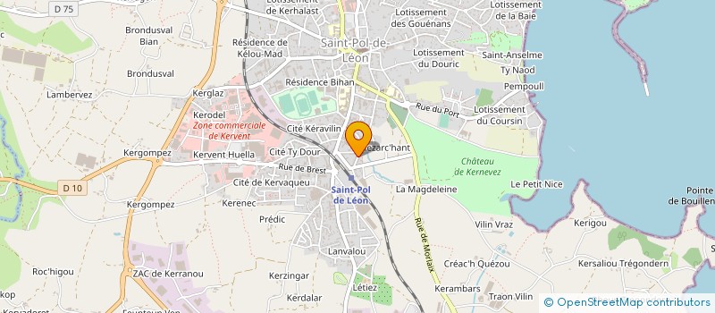 localisation de l'entreprise MADAME ELIZABETH LEDANT  SANTEC