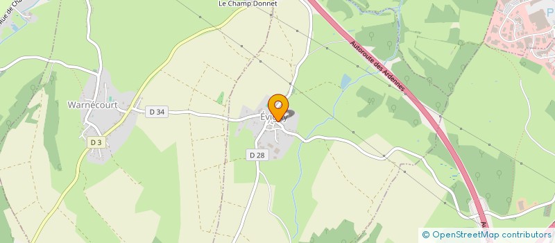 localisation de l'entreprise MADAME ELIZABETH MARTIN  EVIGNY