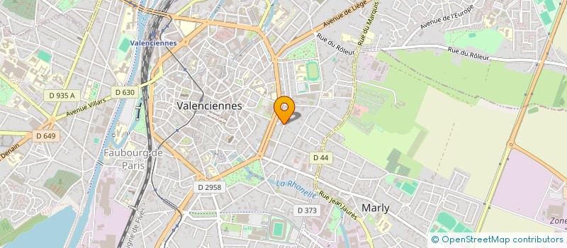 localisation de l'entreprise MADAME ELIZABETH MC CLURG  VALENCIENNES