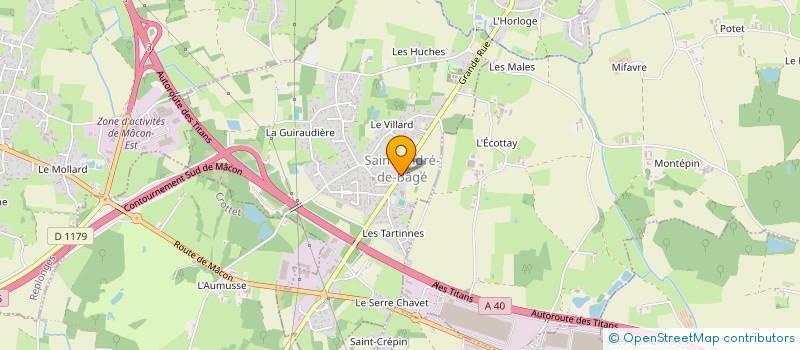 localisation de l'entreprise MADAME ELIZABETH MITCHELL  BAGE-LE-CHATEL